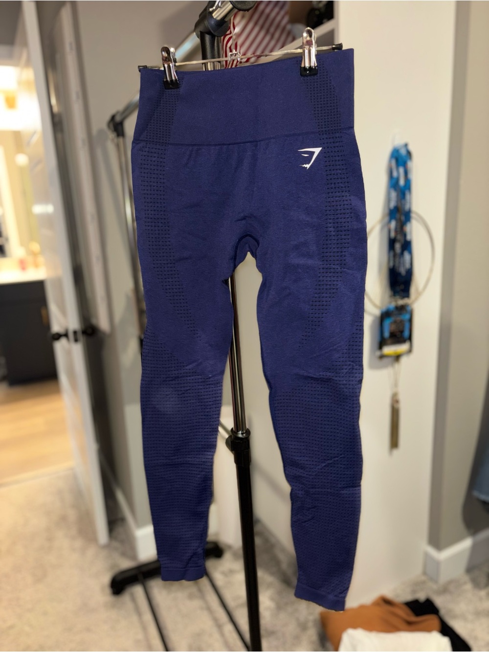 Gymshark women’s Seamless Navy Leggings